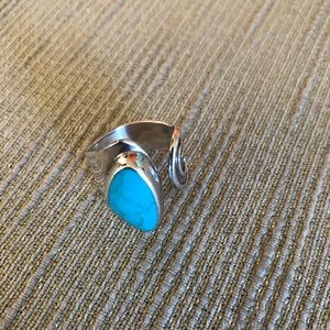 Authentic Sterling Silver with Turquoise Ring